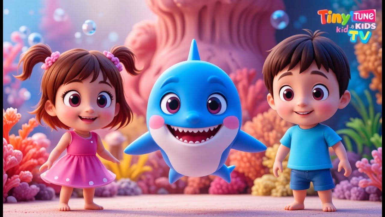 Baby Shark Doo Doo Song 🦈 | Fun Kids Nursery Rhymes | Tiny Tune Kids TV