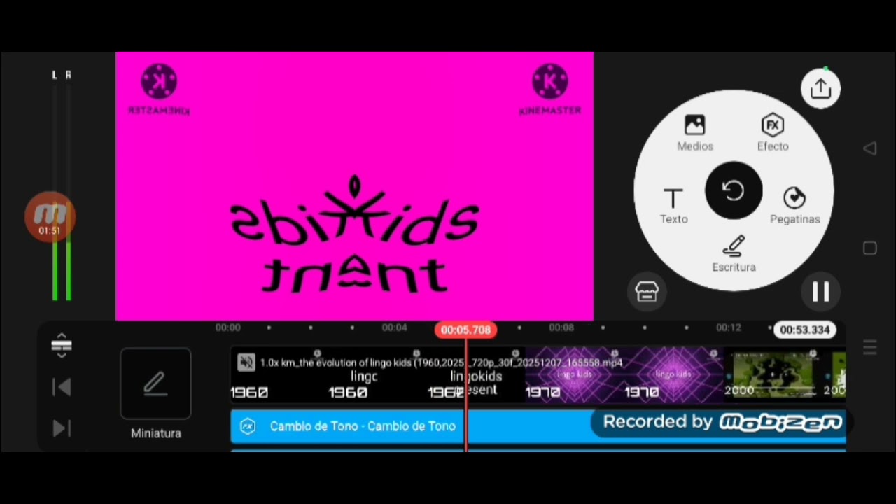 How to make g Major 88 on kinemaster