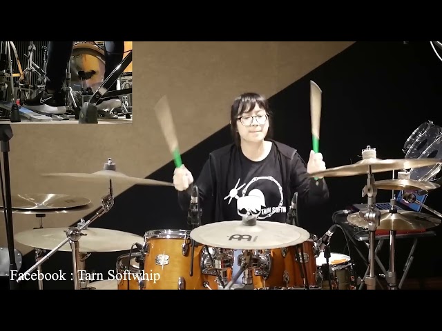 Avenged Sevenfold - Nightmare Drum Cover By Tarn Softwhip female drummer class=