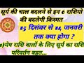 15 दिसंबर से 14 जनवरी तक, सूर्य की चाल बदलने से इन 6 राशियों की बदलेगी किस्मत #astrology #jyotish
