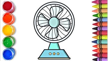 How to draw easy table fan | easy drawing step by step for kids