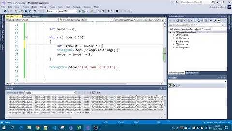 Visual Studio C# - While Loop