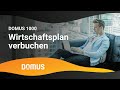 Domus 1000  wirtschaftsplan verbuchen