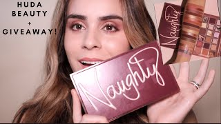 Huda Beauty New Naughty palette | Swatches and GIVEAWAY!