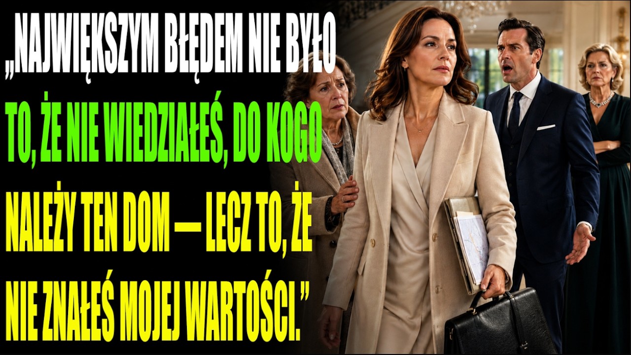Stałam trzy metry od niego, a on mówił do mojej matki: „Pani może ją zabrać najlepiej jeszcze dzisiaj”. Jakbym była walizką, którą zostawił przez pomyłkę w salonie. Przy siedmiu osobach...