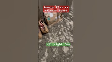 Amazon Flex vs Walmart Spark #flex #spark #amazon #walmart #shorts