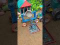 Mini Cement Mixer Pouring Concrete Build | Satisfying DIY Construction Toy #Shorts