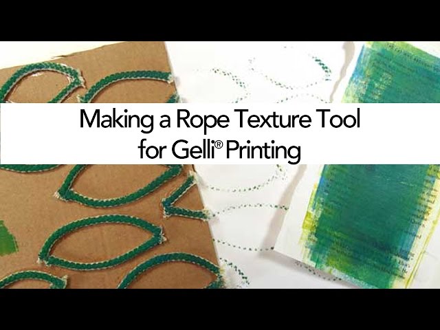 Gelli Arts® Printing with DIY & Found Textures ! 