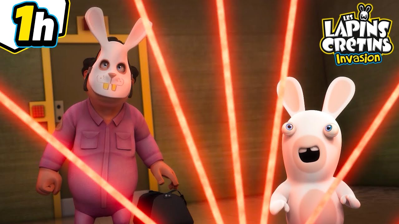 Le braquage des lapins tourne mal ... | Les Lapins Crétins Invasion 🐰 | Compilation | Dessin animé