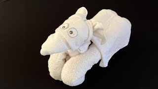 DIY Towel Origami: Create Stunning Animals with Just a Towel!  Towel Donkey