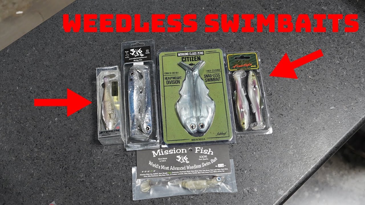 Our Top 5 Favorite Weedless Soft Swimbaits To Catch Big Bass! 
