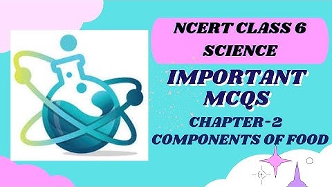 Components Of Food Class 6 NCERT Science Chapter-2 Important MCQs.