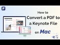 How to Convert a PDF to a Keynote File | Wondershare PDFelement 8