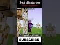 best elivater for Minecraft players #minecraft #gaming #shorts
