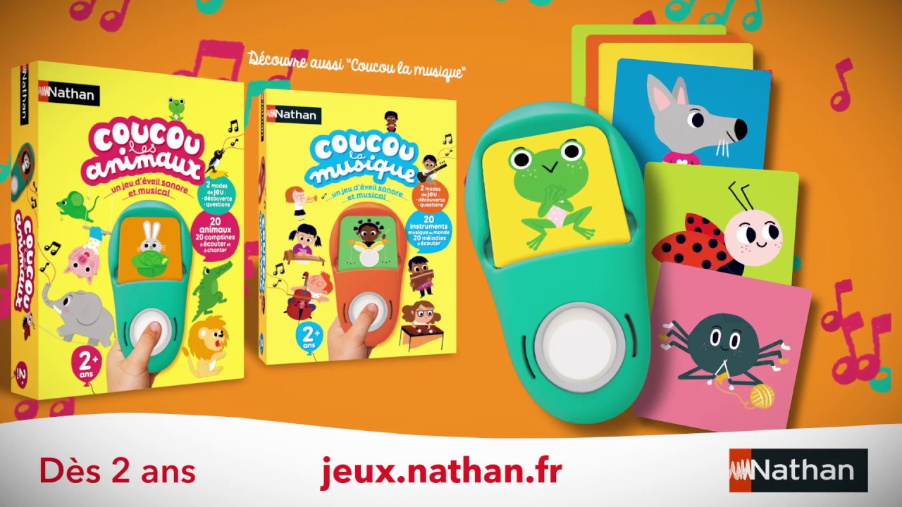 Coucou Les Animaux Nathan - Jeu électronique musical éducatif +2ans