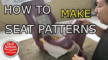 Learn Upholstery Skills: Make Seat Covers & Patterns Like a Pro