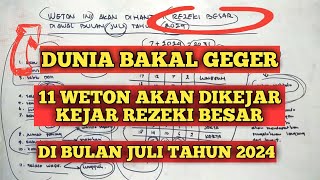 weton ini akan dihantam REZEKI besar diawal bulan Juli tahun 2024, RAMALAN PRIMBON JAWA