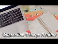 college day in my life: online school routine quarantine edition
