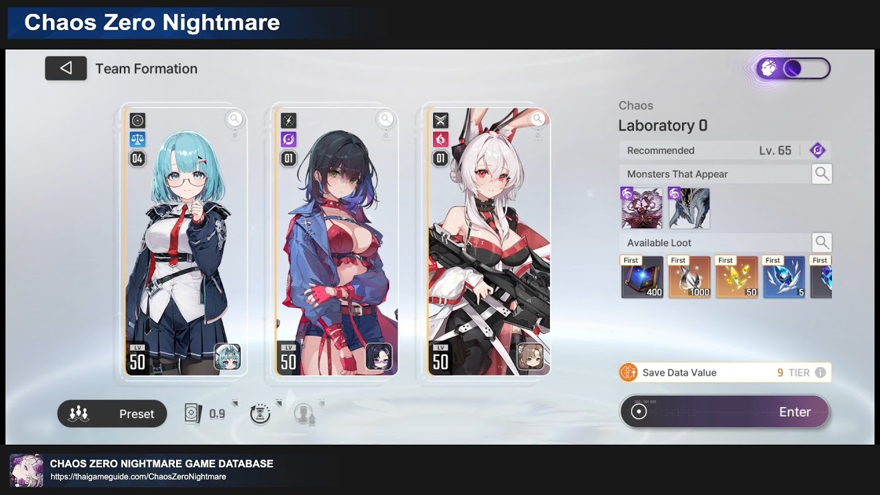 Laboratory 0 — Difficulty V (9 TIER) 【F2P Mika Tressa Selena】 | Chaos ...