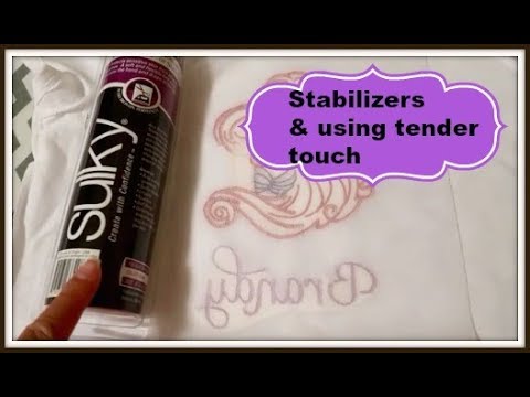 How to use Tender Touch Soft Embroider Backing  In this video I will show  you how to use cloud cover embroidery stitch to leave the back of your  embroidery design with