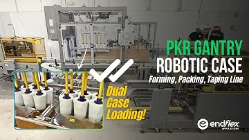 EndFlex PKR Gantry Robotic Top Load Case Packing System for Tubs