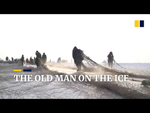 The guardian of frozen Chagan lake
