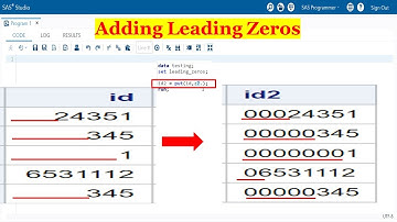 How to add Leading Zeros | Adding Leading Zeros to Make Any Number Same Size to Match the Length