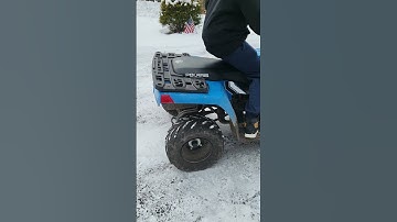 Polaris sportsman 110 EFI cold start January 10 degrees #polaris #polarisoffroad #polarissportsman