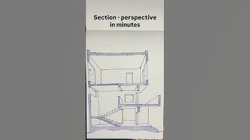 Section to perspective in minutes #shortsfeed #architecture #design #interiordesign #art #interior