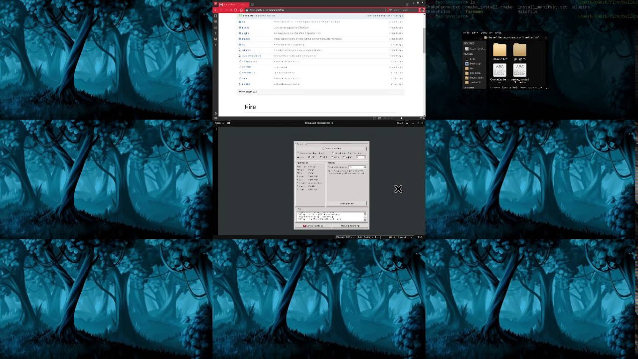 Fire window manager (both XServer and Wayland as Work In Progress ...