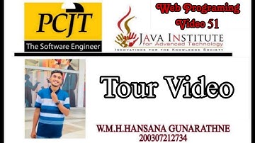 Web Programming Tour video | Java Institute | Eshop |