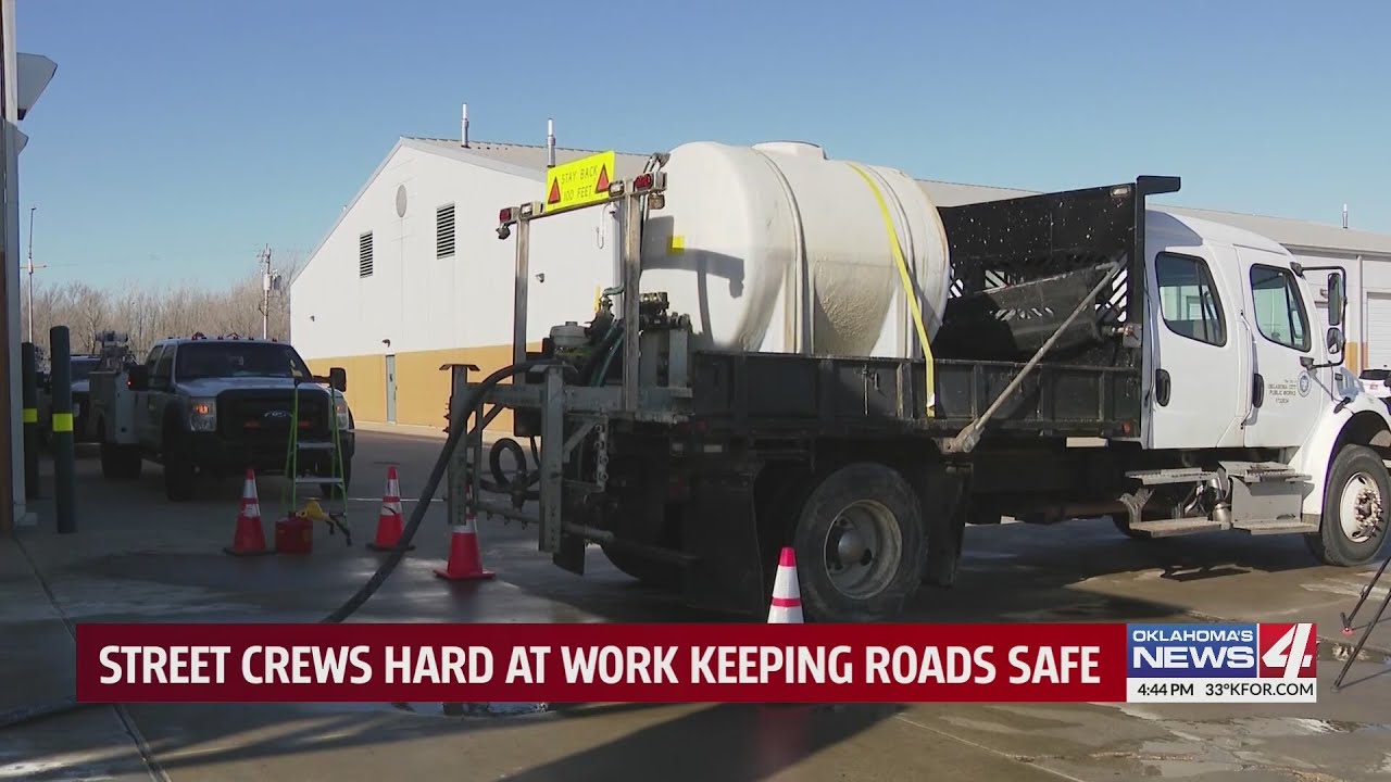 Street crews hard at work keeping roads safe - YouTube