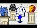 Pencilmate in a BATTLE of The BRAINS | Animated Cartoons Characters | Animated Short Films