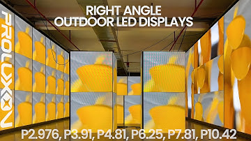 Right Angle Outdoor Fixed Installation LED Displays, Bevel Edge Creative Cube Digital Signage LEDs