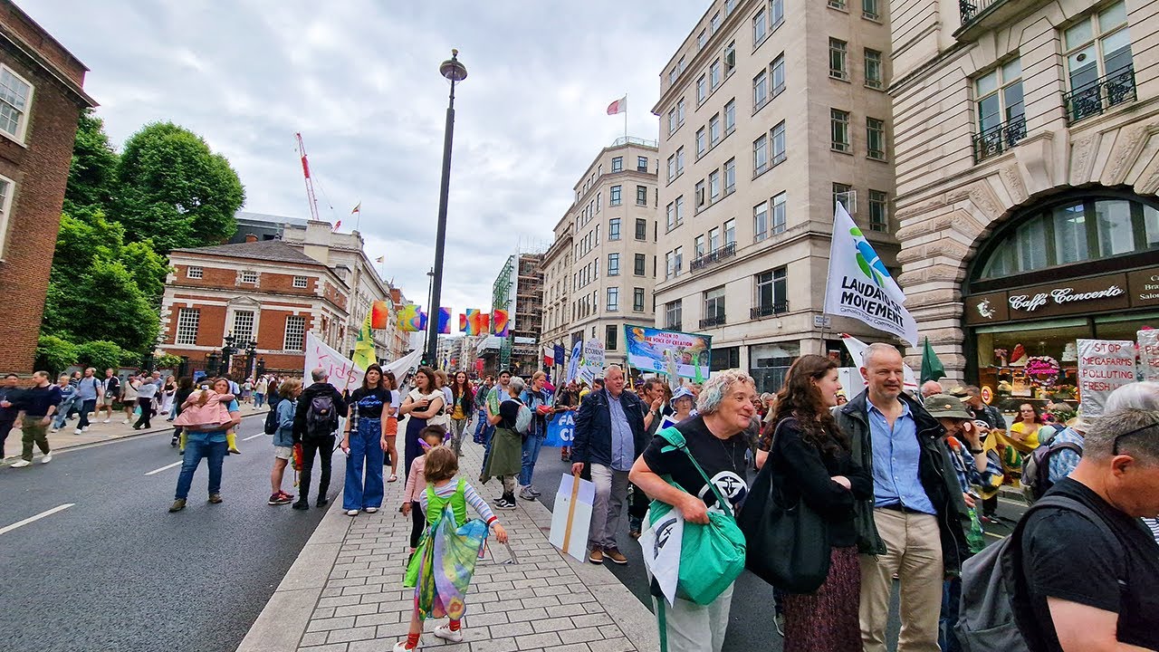 Restore Nature Now Rally In London 2024 | London Walking Tour [4K HDR]