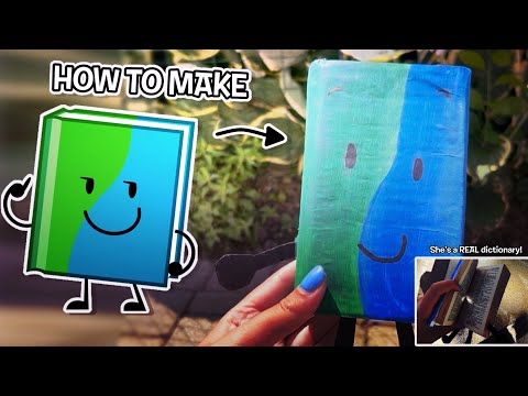 HOW TO TURN YOUR DICTIONARY INTO BOOK // BFDI CRAFT TUTORIAL