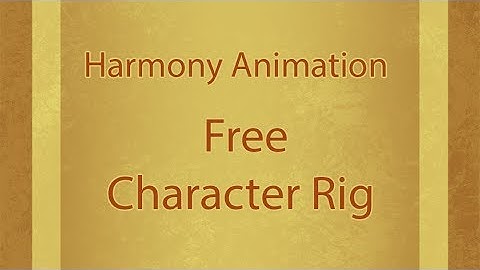 Free Harmony Character Rig!!!