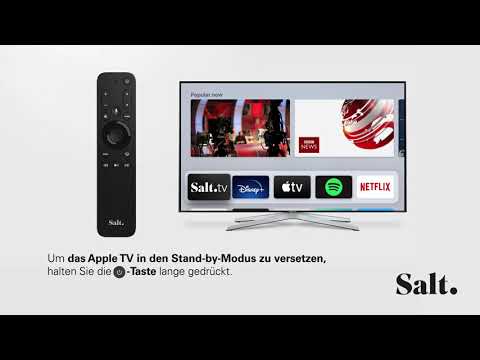 1. Apple TV ein- und ausschalten - Salt TV Remote 2.0