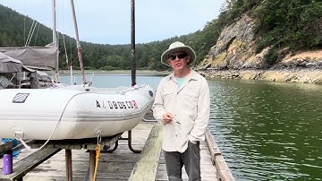 Using a sharpie to paint your registration number on your inflatable dinghy