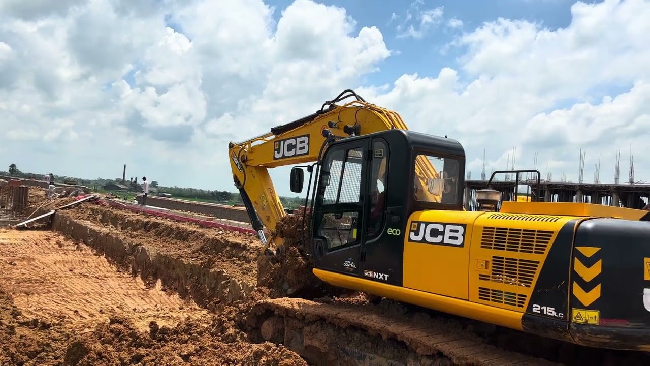 JCB Excavator Paving the Way for New Railway Tracks