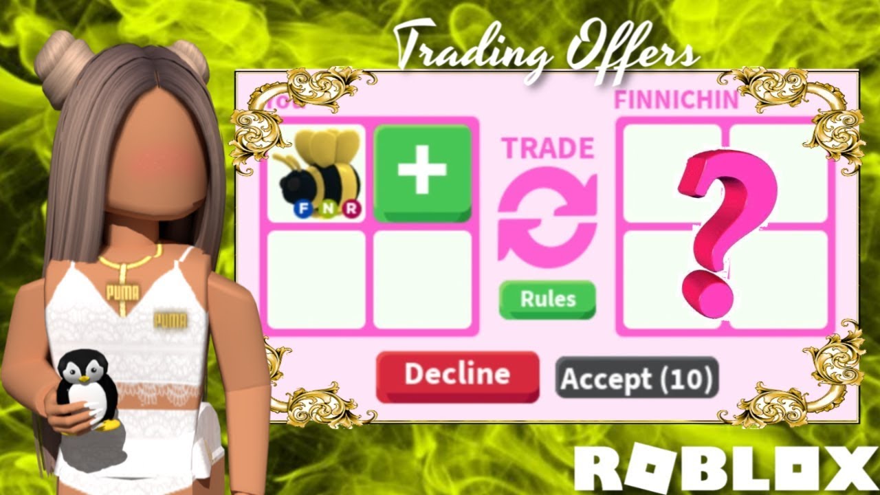 What People Trade For Neon King Bee Roblox Adopt Me Youtube