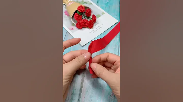 Paper Rose Bouquet Ideas For Valentine Day / #Paperrose #rosebouquet #redrosecrafts