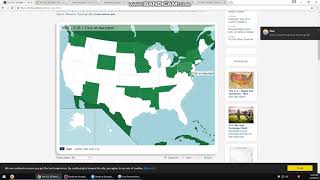 The U.S.: 50 States - Map Quiz Game in 00:53 screenshot 1