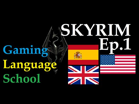 Let's Play & Learn Spanish/English Skyrim Ep. 1