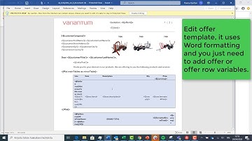 VariSales Basic short tutorial explaining how to maintain a CPQ (Configure Price Quote) solution