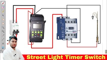 Digital Timer switch // Street Light Timer switch installation //GIC Timer Programming