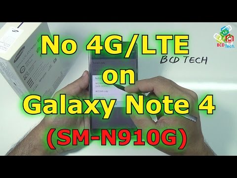 No 4G network on Samsung Galaxy Note 4 (SM-N910G): Network Issue on Indian Variant