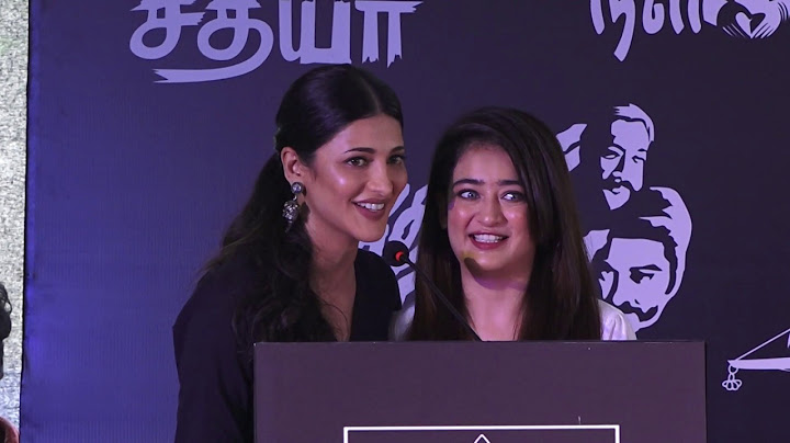 Shruti Haasan & Akshara Haasan Funny Speech at K.Balachandar's statue Opening | Kamal Birthday