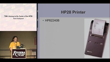 DEF CON 16 Hacking Conference Presentation By Travis Goodspeed - Journey To Center HP28 - Video and Slides