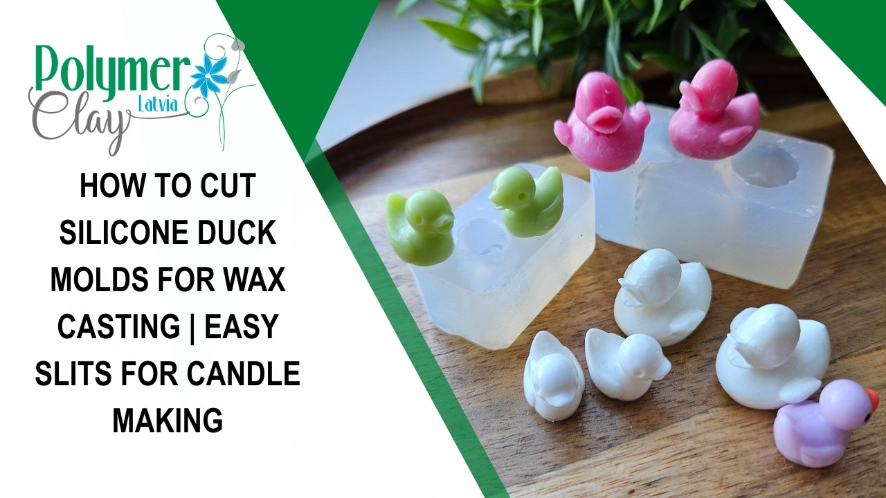 How to Cut Silicone Duck Molds for Wax Casting | Easy Slits for Candle Making